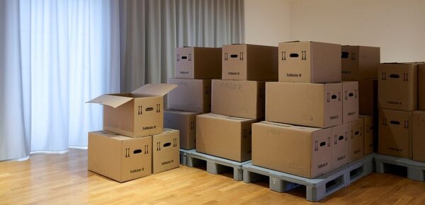 Museum Villa Stuck: Eine Bibliothek in Umzugskartons