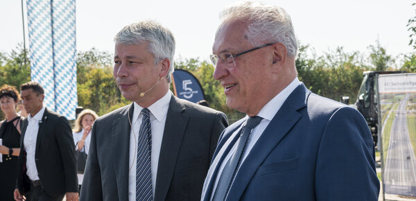 Der neue Bundesverkehrsminister Bilger wirbt in Mittelfranken für schnelle Investitionen