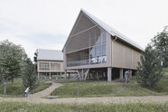 Architektur, die für Wald begeistert
