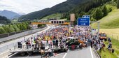 Protest und Sperre: Ein Ruhetag am Brenner 